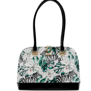 SERENADE LEATHER BAG,  ZEBRA